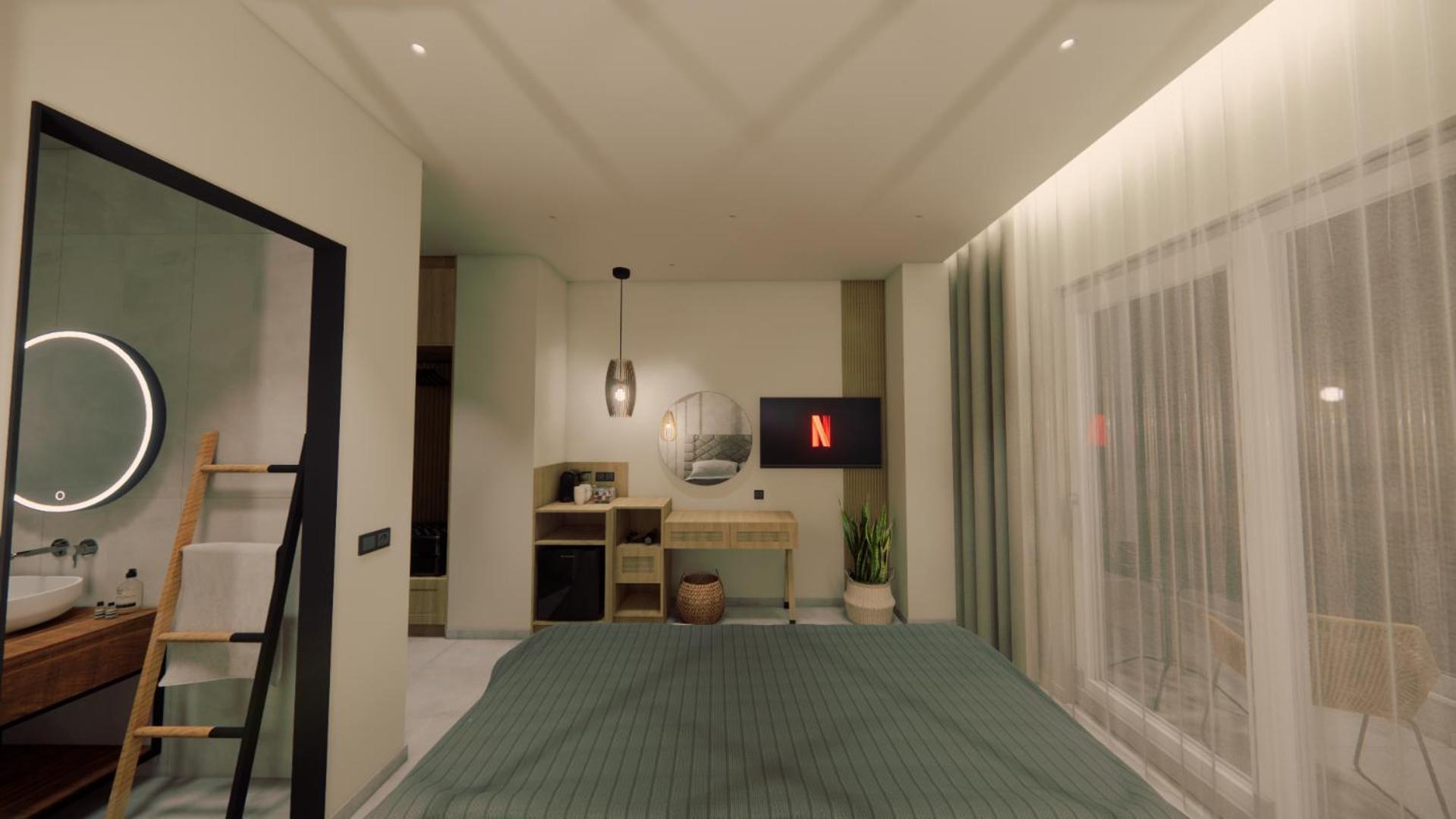 Panorama Seaside Apartment มัสติคารี ภายนอก รูปภาพ